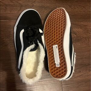 Vans Old Skool Mule Faux Fur